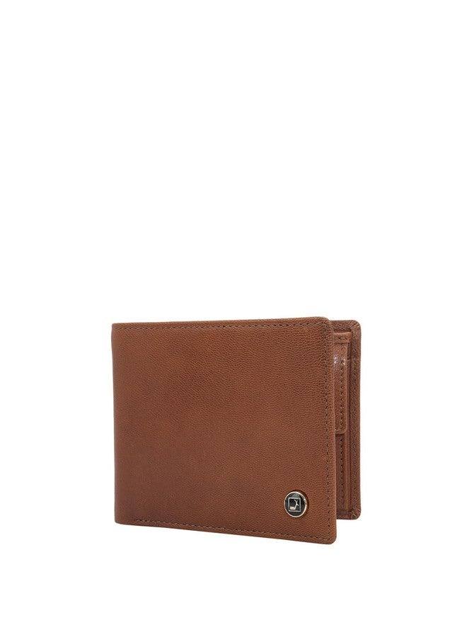Da Milano RFID Protected Leather Wallet for Men with Card Slot - Brown - Image 2